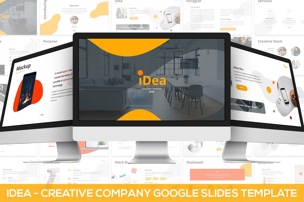 iDea-Creative Company Google幻灯片模板 - 口袋资源