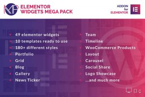 Elementor小部件Mega Pack-Elementor附加组件-wordpress插件