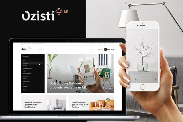 Ozisti | 增强现实WooCommerce主题