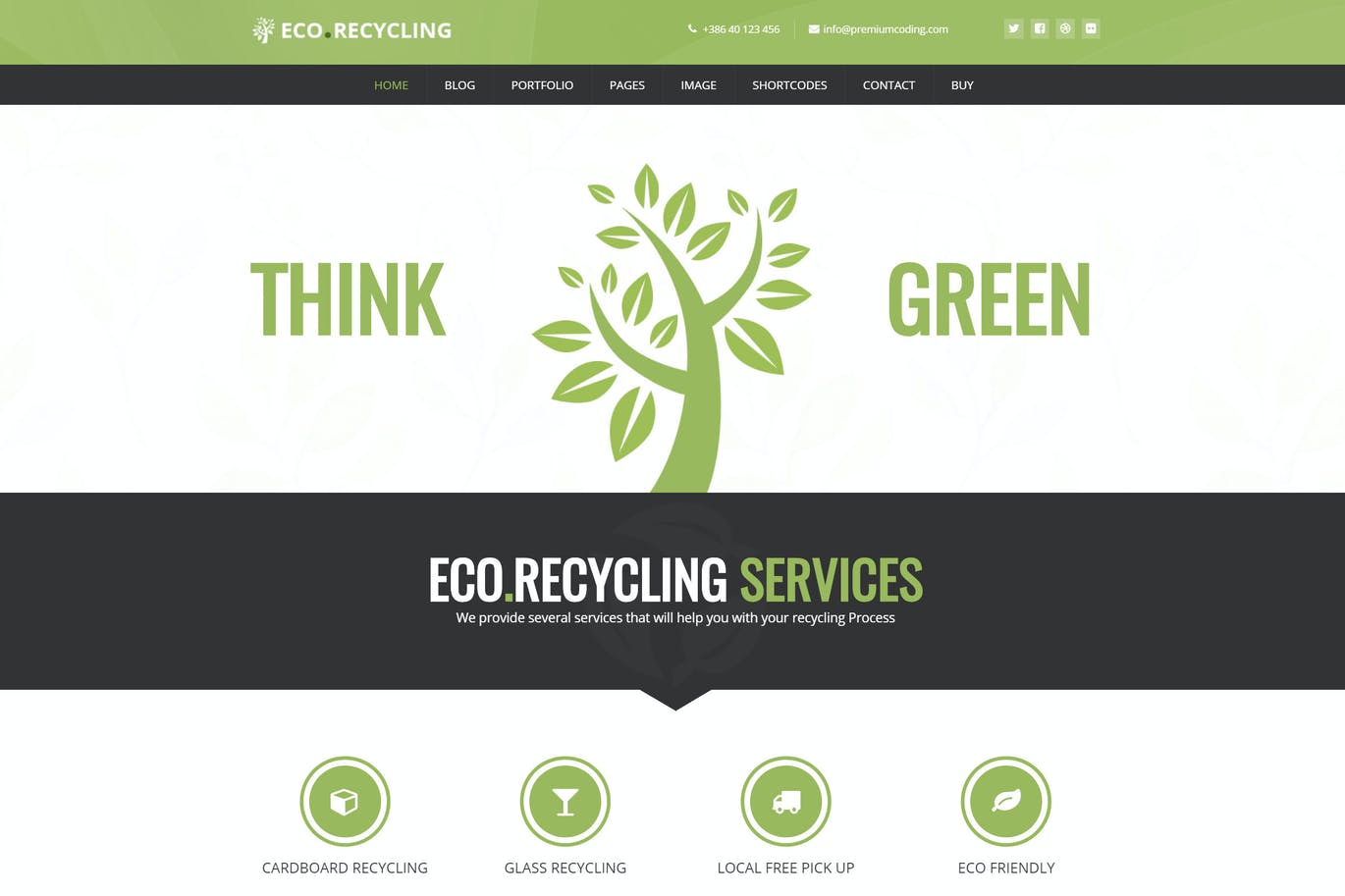 Eco Recycling-生态与自然WordPress主题