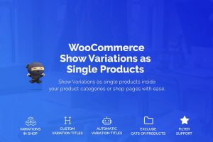 WooCommerce变体作为单个产品