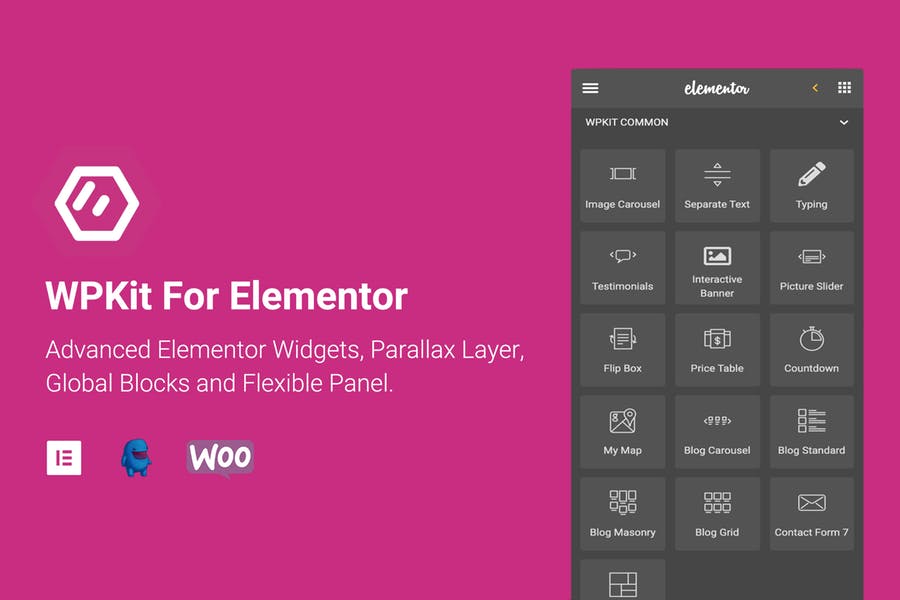 WPKit For Elementor-高级小部件和插件 - 口袋资源
