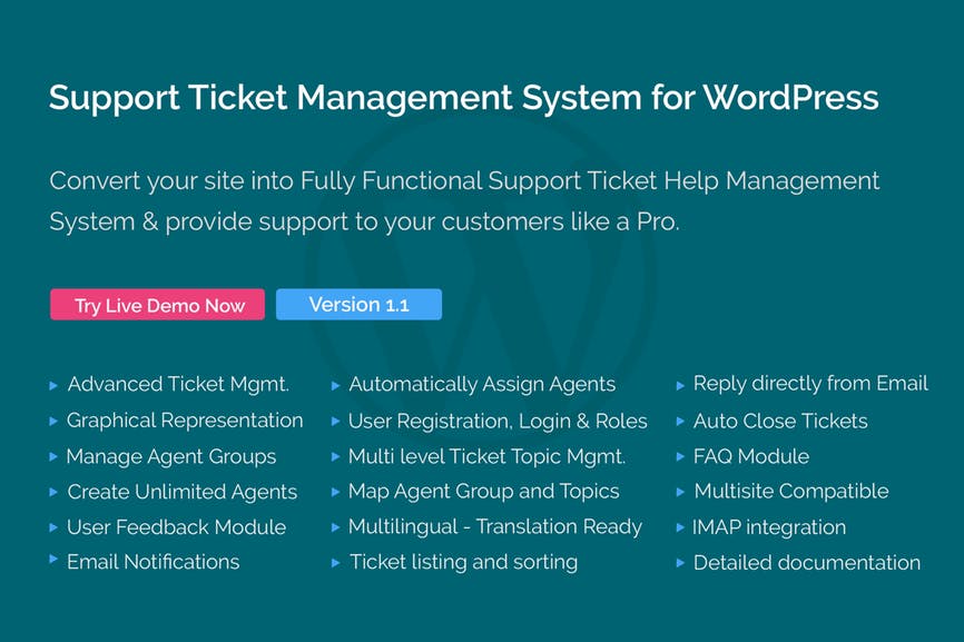 WordPress支持票务管理系统