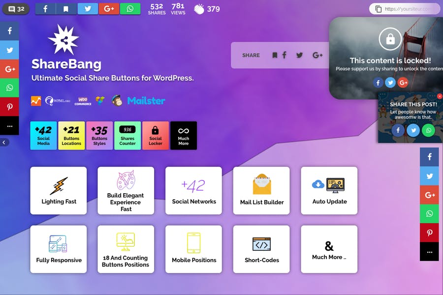 ShareBang，WP的终极社交共享按钮