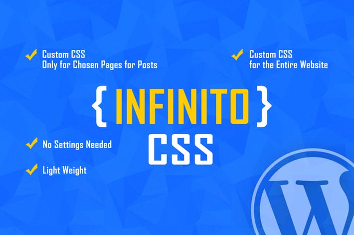 INFINITO-用于选定页面和帖子的自定义CSS - 口袋资源