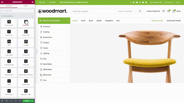 Woodmart V5.2.0 汉化主题 跨境电商 外贸商城 产品展示网站模板 dokan多商户