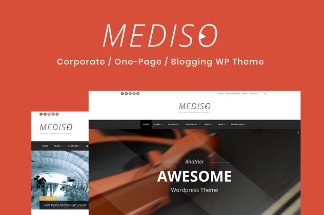 Mediso-企业/单页WordPress主题