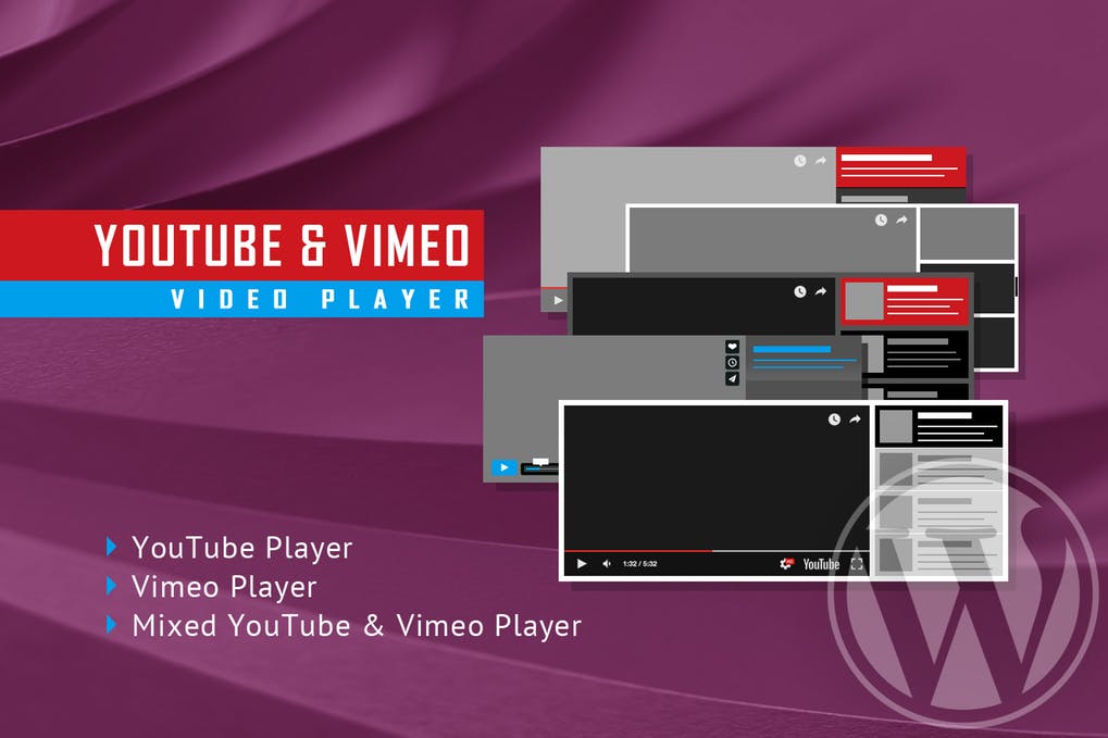 Youtube Vimeo视频播放器和滑块WP插件