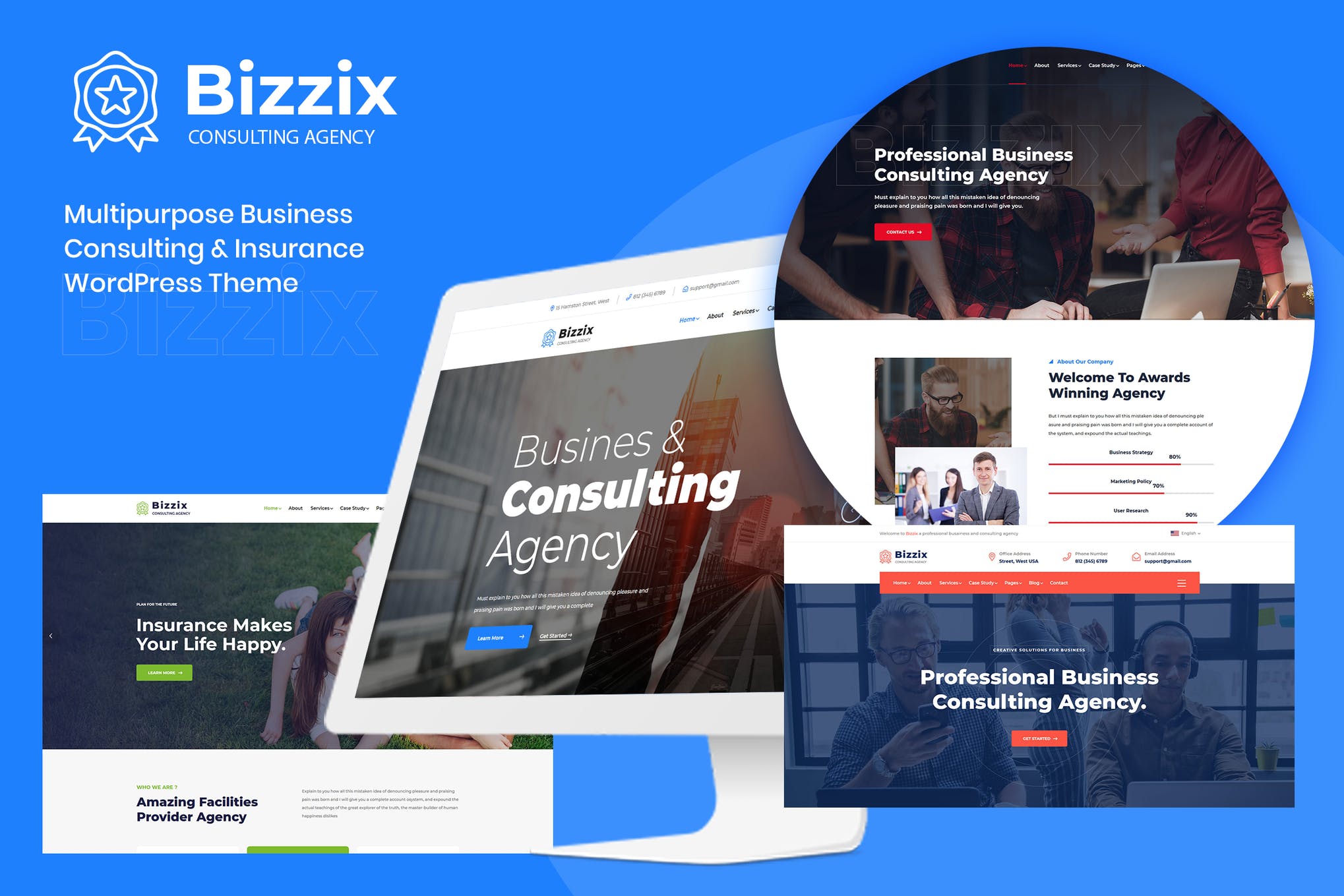 Bizzix-多用途业务元素或WordPress