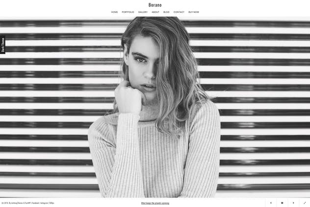 Borano-摄影/投资组合WordPress主题 - 口袋资源