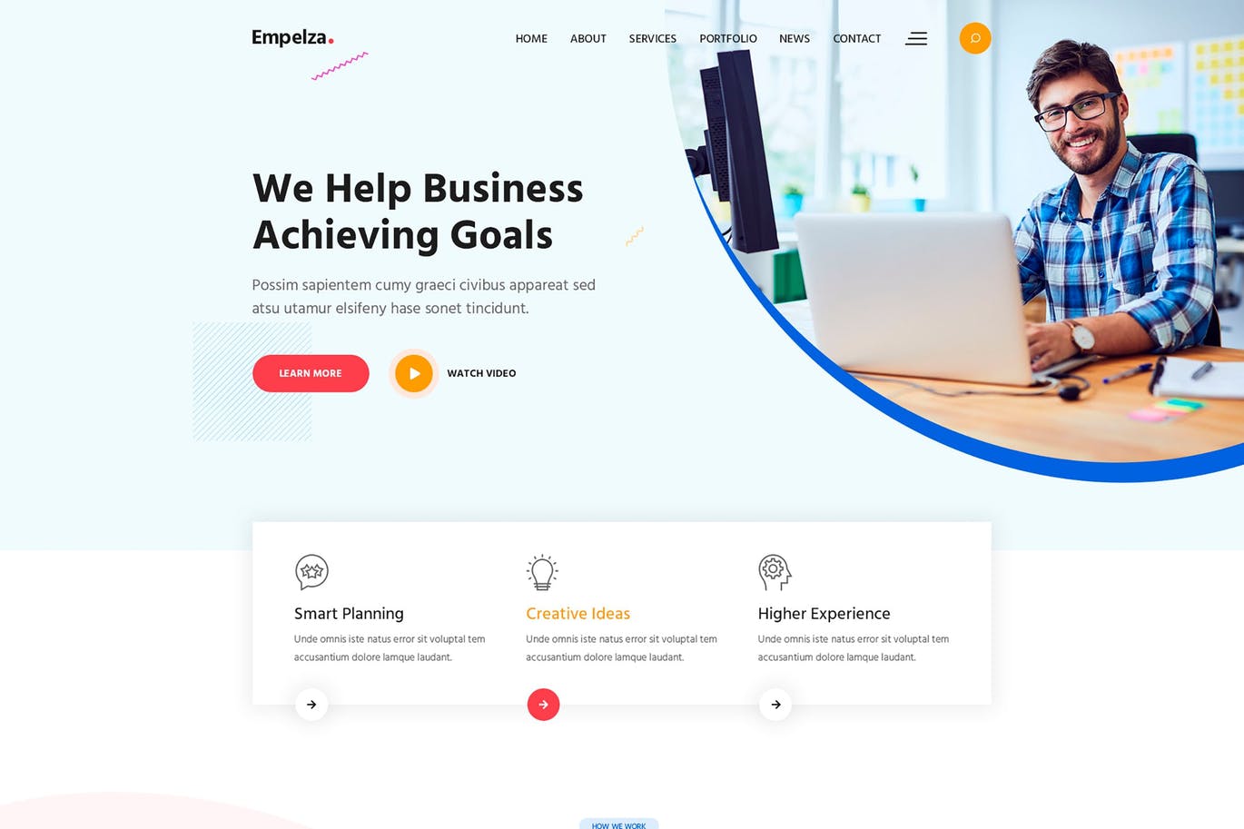 Empelza – 一款有视觉冲击力的企业机构wordpress主题