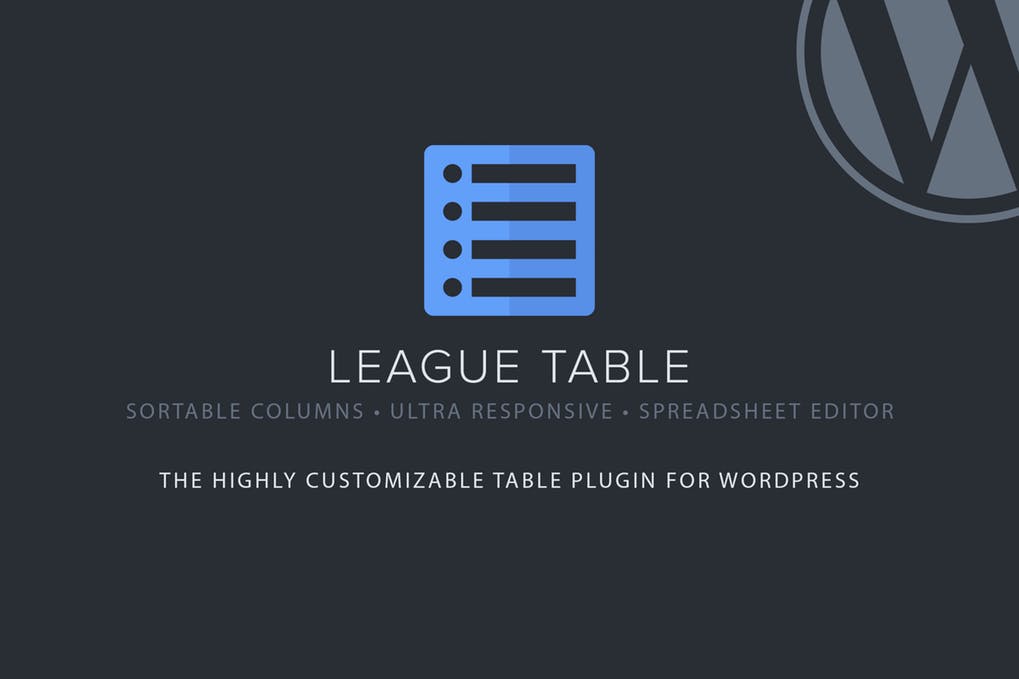 League Table-WordPress插件