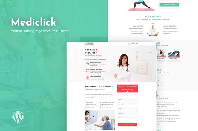 Mediclick-医疗着陆页WordPress主题
