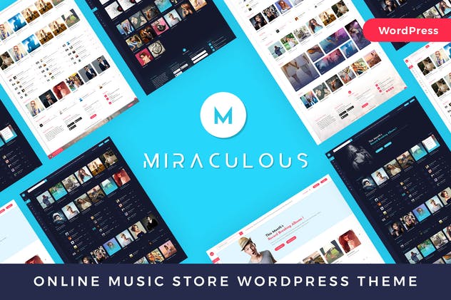 Miraculous-在线音乐商店WordPress主题 - 口袋资源