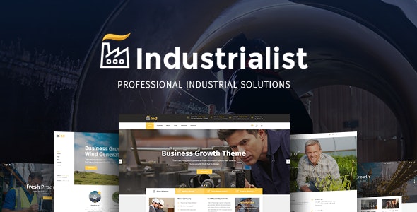 Industrialist – 工业 制造业 机械行业网站模板 wordpress主题