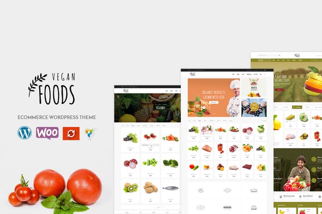 Vegan-有机商店WooCommerce WordPress主题