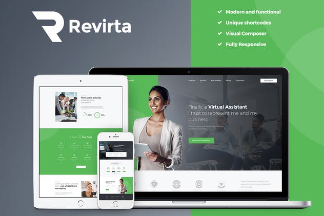 Revirta-虚拟助手WordPress主题