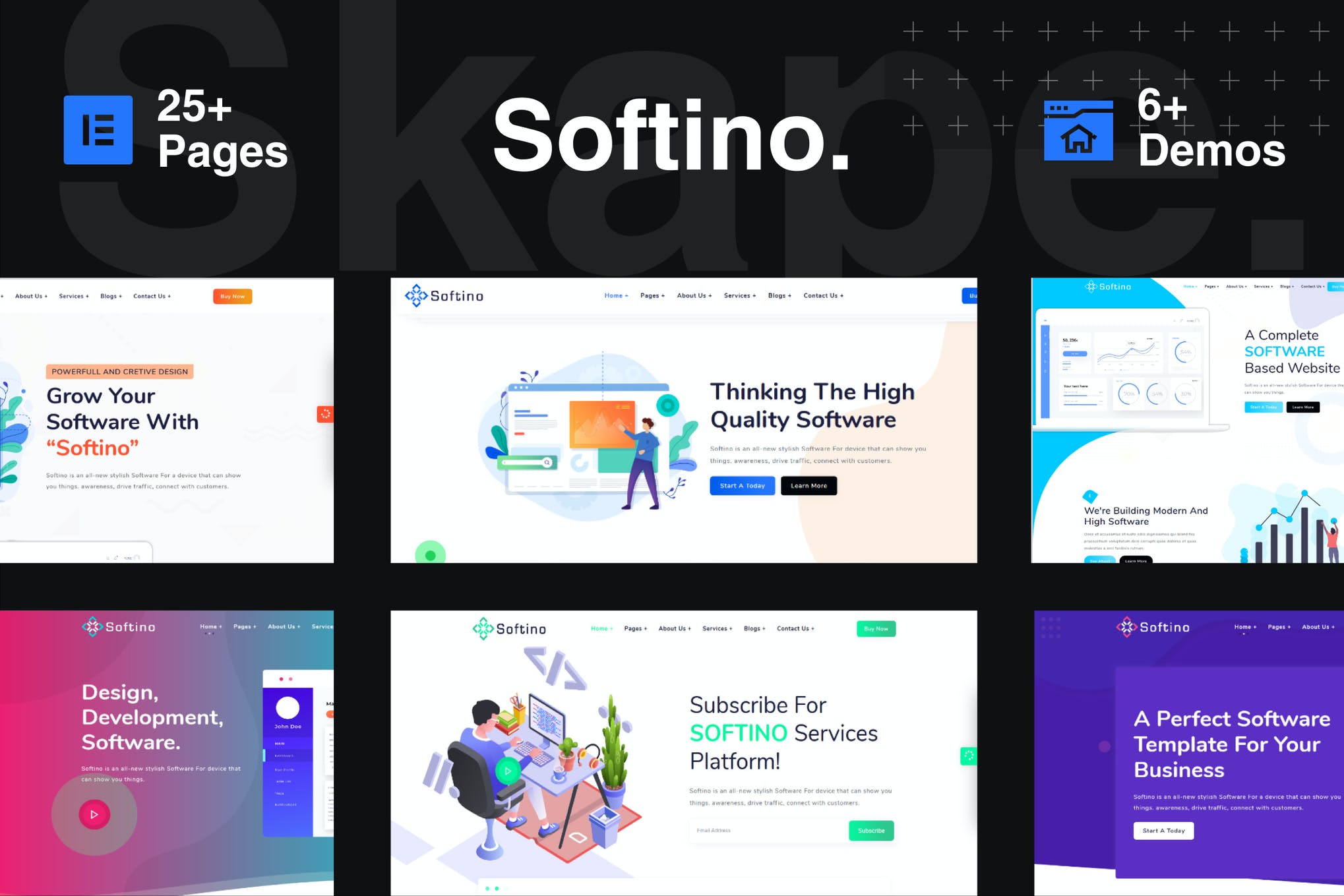 Softino-创意软件登陆页面