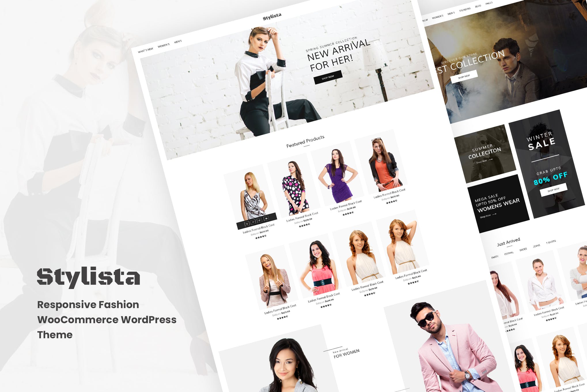 Stylista – 时装 服装 衣服 服饰类产品外贸商城网站模板 WordPress电子商务主题