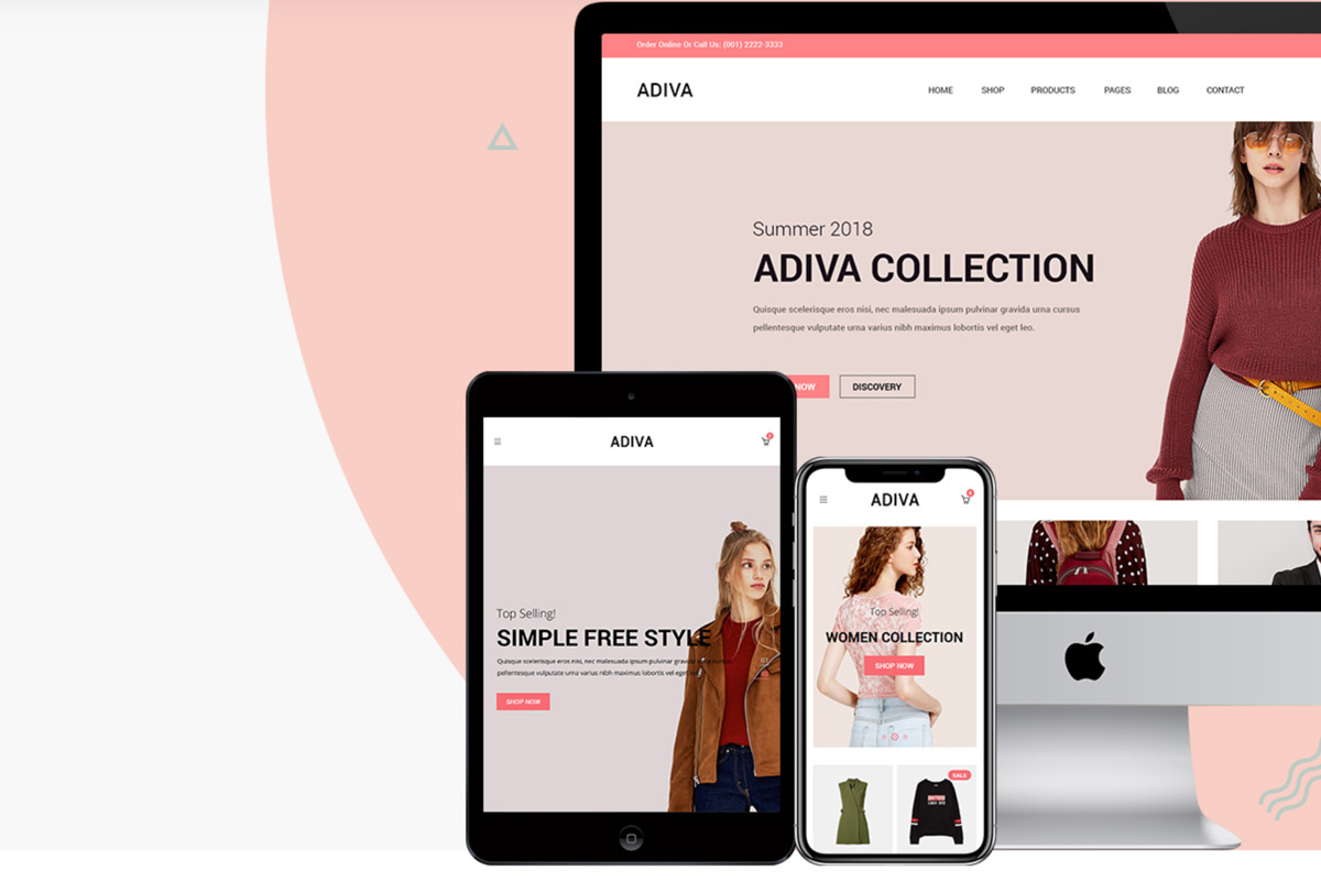 Adiva-服装外贸 跨境电商 电子商务 WordPress主题 网站模板
