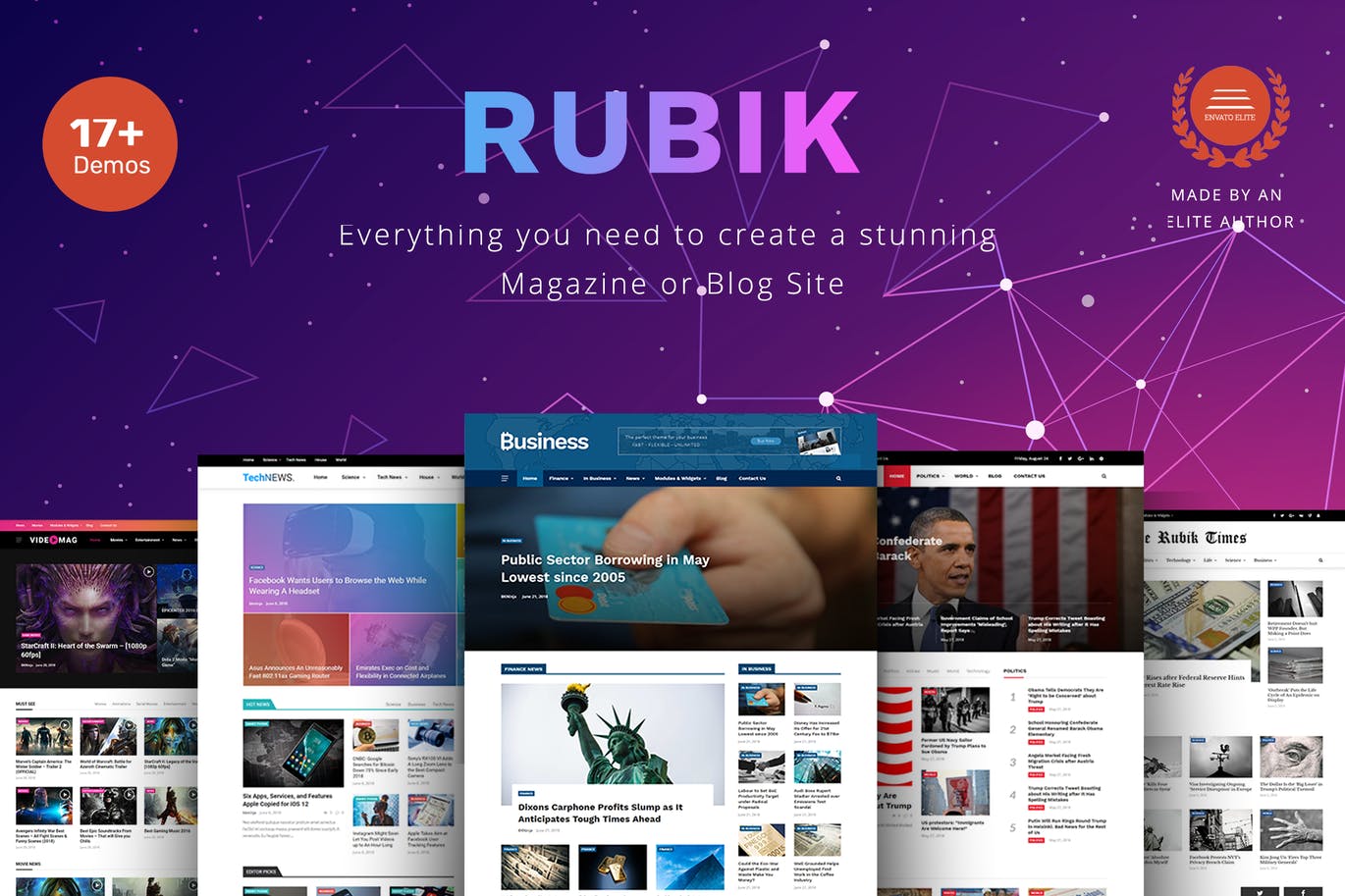 Rubik-新闻杂志模板