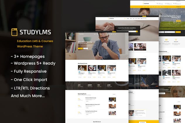 Studylms-教育LMS和课程WordPress主题