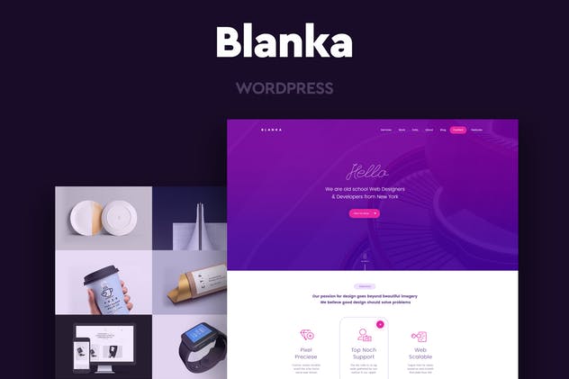 Blanka-一页WordPress主题