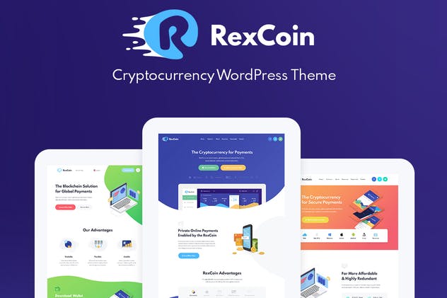 RexCoin-加密货币和硬币ICO WordPress