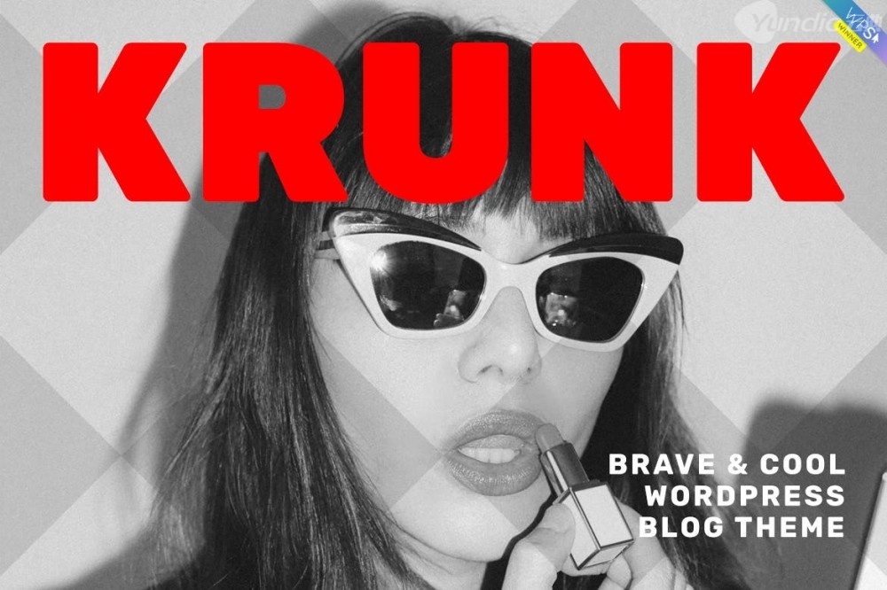 Krunk -勇敢很酷的WordPress博客主题