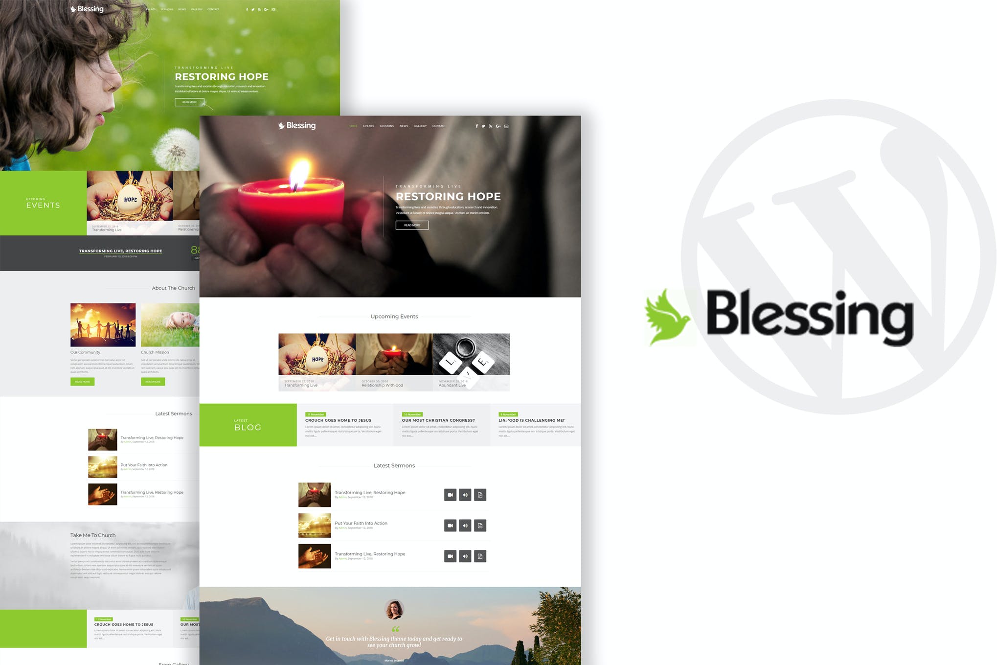 Blessing-教堂WordPress主题