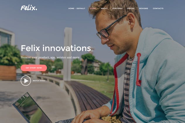Felix -应用程序，WordPress一页主题
