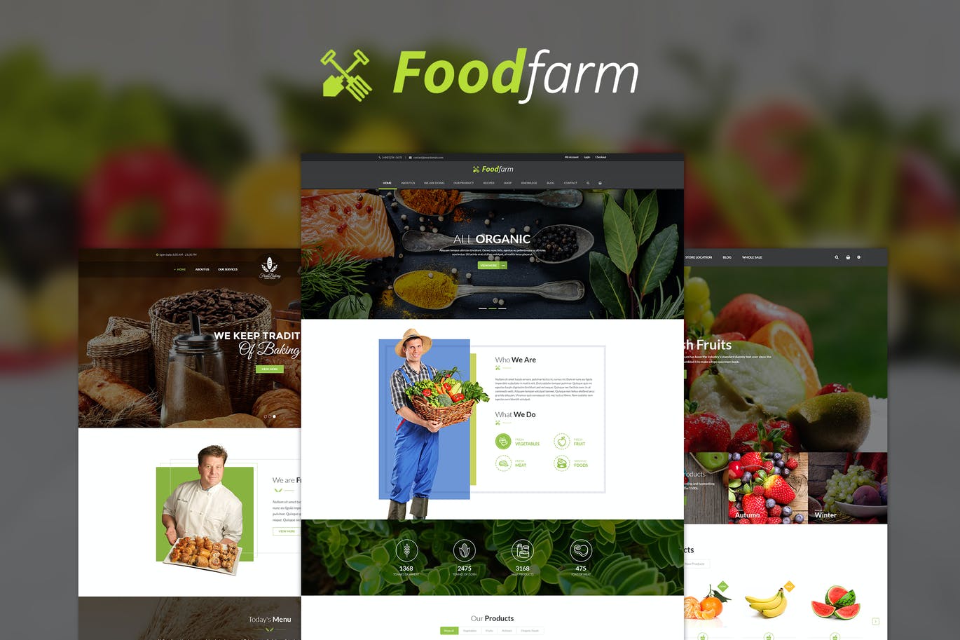 FoodFarm –农场的WordPress主题，有机