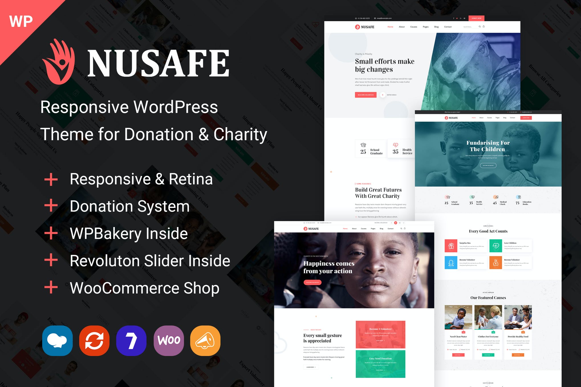 Nusafe | WordPress捐赠与慈善主题