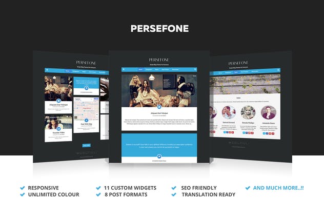 Persefone-响应式WordPress博客主题 - 口袋资源