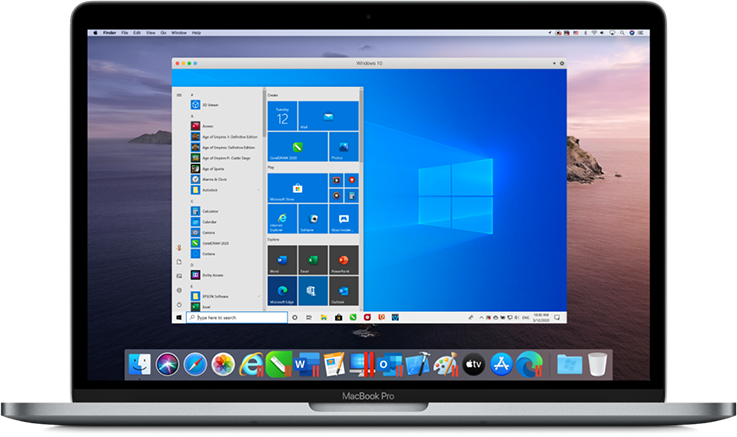 Run Windows on Mac - Parallels Desktop 16 Virtual Machine for Mac