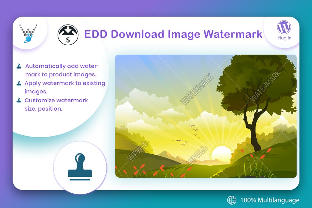 轻松数字下载-下载图像水印-wordpress插件 - 口袋资源
