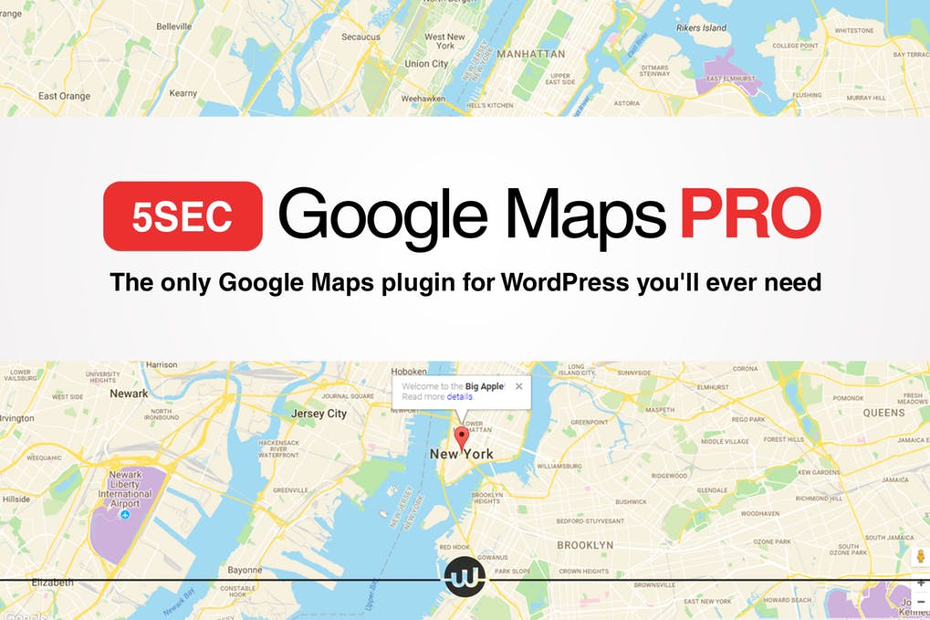 5秒Google Maps PRO-WordPress插件
