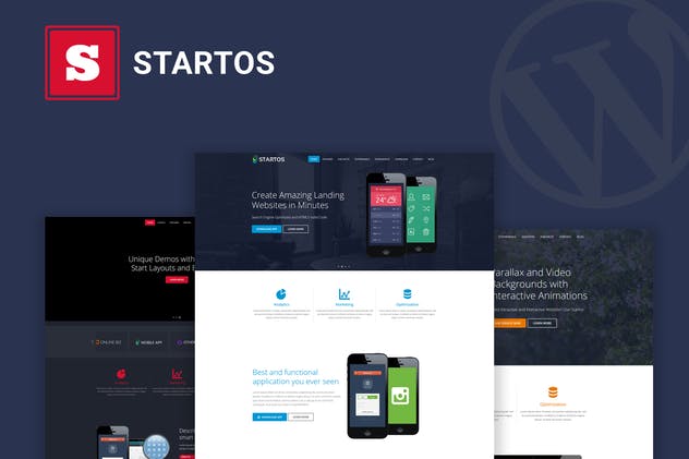 Startos-现代应用程序着陆页WordPress主题