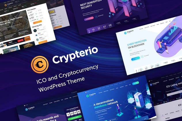 Crypterio-ICO和Cryptocurrency WP主题
