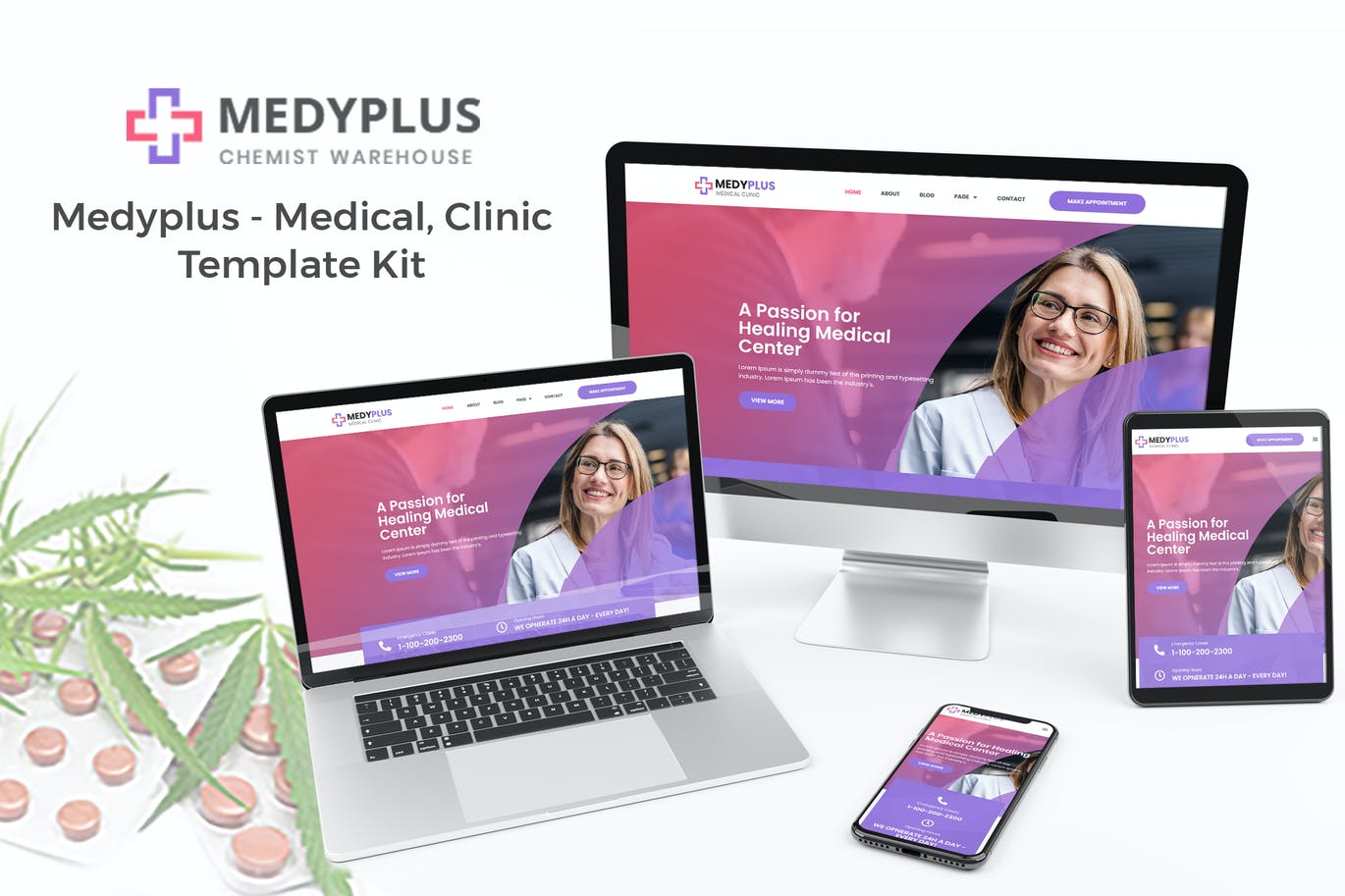 Medyplus-医疗，诊所模板套件