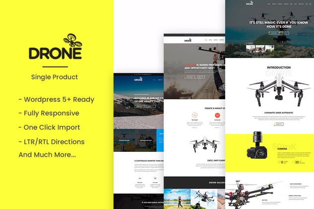 Drone-单一产品WordPress主题 - 口袋资源
