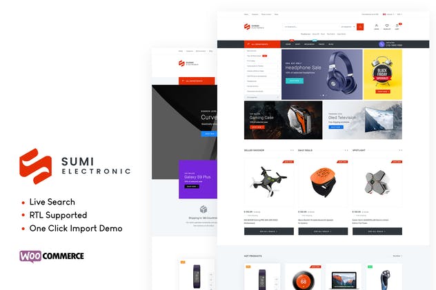 Sumi-WooCommerce的电子WordPress主题 - 口袋资源