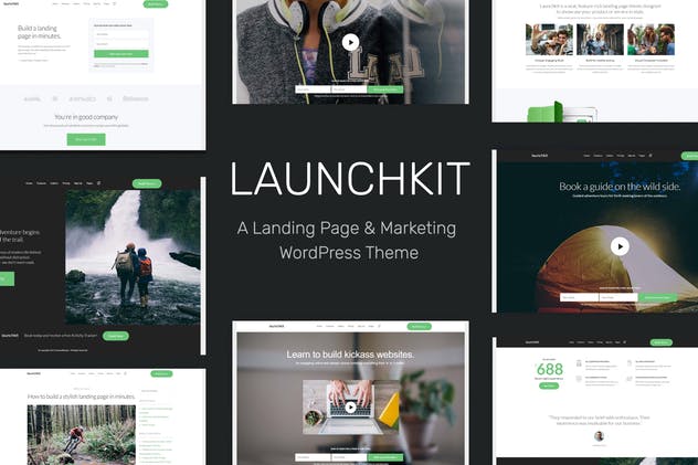 Launchkit登陆页面和营销WordPress主题 - 口袋资源