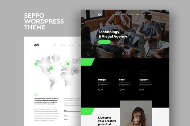 Seppo-企业一页WordPress主题