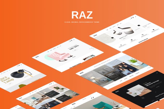 Raz-干净，最小的WooCommerce主题