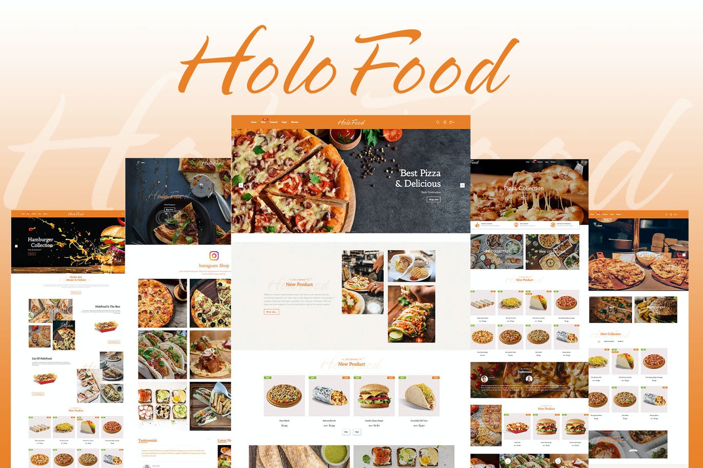 HoloFood -快餐和餐厅Shopify主题