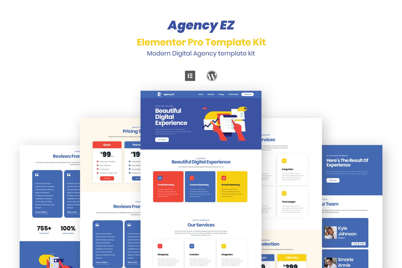 AgencyEz – Elementor Pro Template Kit