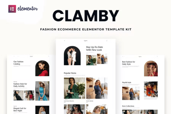 Clamby – 时尚电子商务元素模板套件