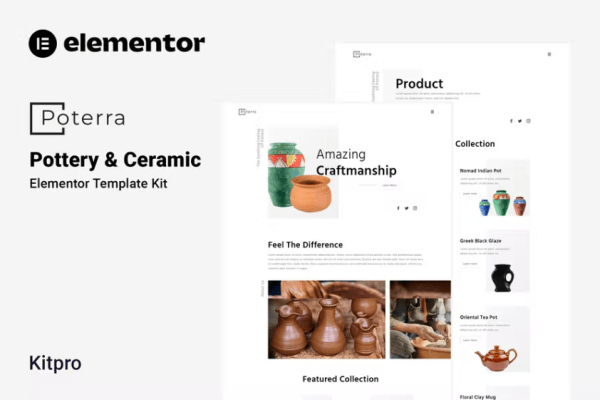 Poterra – 陶器和陶瓷元素模板套件