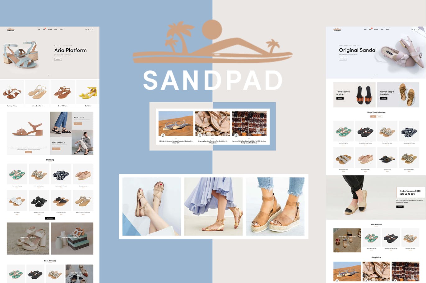 Sandpad – 凉鞋,鞋类Shopify主题